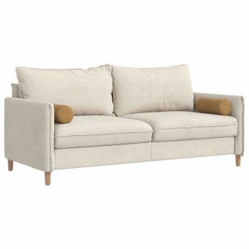 Bolsterkissen 2 pcs Braun Ø 15 x 40 cm Cordstoff