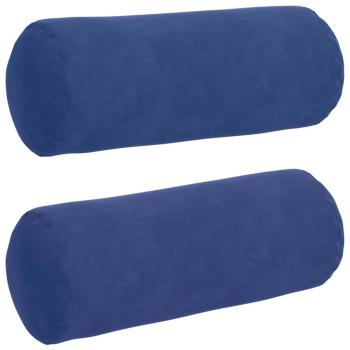 Bolsterkissen 2 pcs Polizeiblau Ø 15 x 40 cm Cordstoff