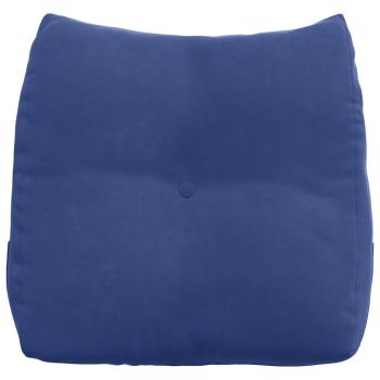 Rücken Kissen Polizeiblau 45 x 24 x 50 cm Samt
