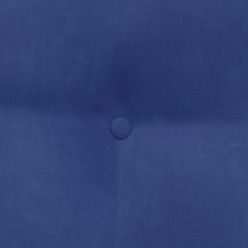 Rücken Kissen Polizeiblau 45 x 24 x 50 cm Samt
