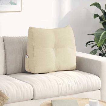 ARDEBO.de - Rücken Kissen Creme 60 x 24 x 50 cm Stoff