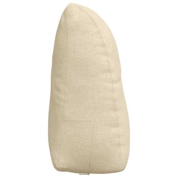 Rücken Kissen Creme 60 x 24 x 50 cm Stoff