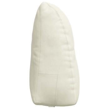 Rücken Kissen Creme 60 x 24 x 50 cm Samt
