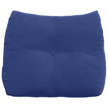 Rücken Kissen Polizeiblau 60 x 24 x 50 cm Samt
