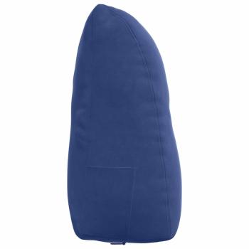 Rücken Kissen Polizeiblau 60 x 24 x 50 cm Samt