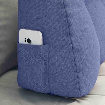 Rücken Kissen Jeans blau 80 x 24 x 50 cm Stoff