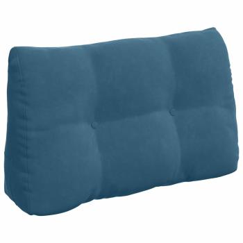 Rücken Kissen Blau 80 x 24 x 50 cm Samt