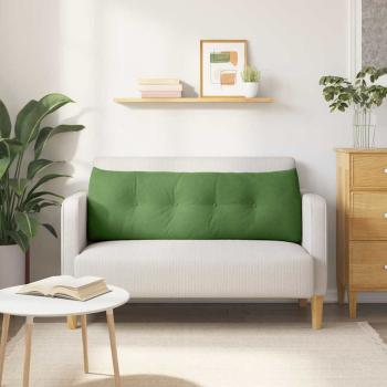 Rücken Kissen Hellgrün 140 x 24 x 50 cm Samt