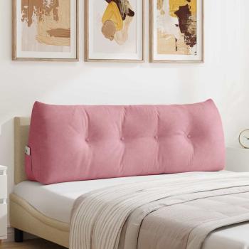 ARDEBO.de - Rücken Kissen Rosa 140 x 24 x 50 cm Samt