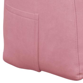 Rücken Kissen Rosa 140 x 24 x 50 cm Samt