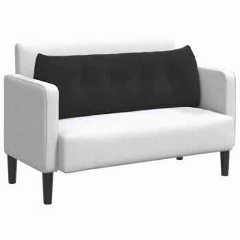 Rücken Kissen Schwarz 140 x 24 x 50 cm Samt