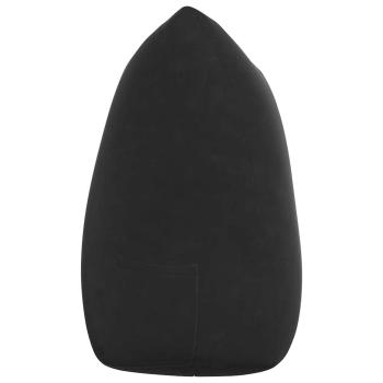 Rücken Kissen Schwarz 140 x 24 x 50 cm Samt