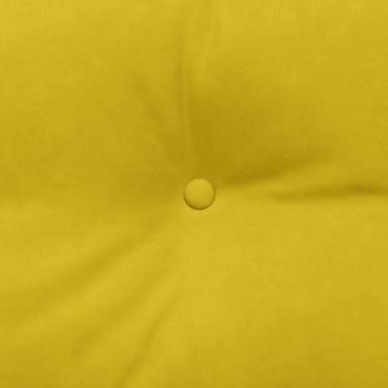 Rücken Kissen Gelb 140 x 24 x 50 cm Samt