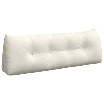 Rücken Kissen Creme 140 x 24 x 50 cm Samt
