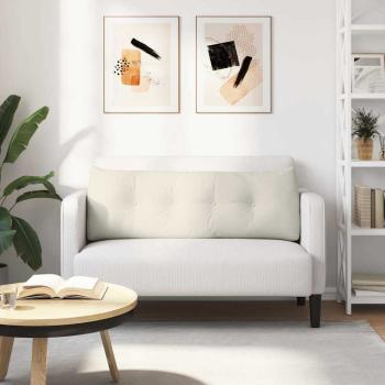 Rücken Kissen Creme 140 x 24 x 50 cm Samt