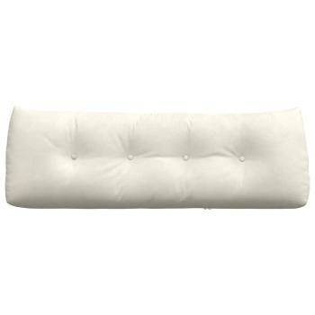 Rücken Kissen Creme 140 x 24 x 50 cm Samt