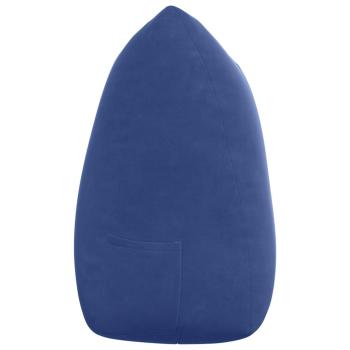 Rücken Kissen Polizeiblau 140 x 24 x 50 cm Samt