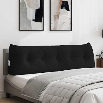 ARDEBO.de - Rücken Kissen Schwarz 160 x 24 x 50 cm Stoff