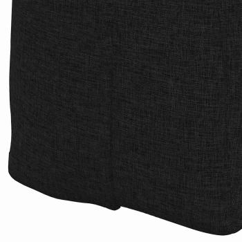 Rücken Kissen Schwarz 160 x 24 x 50 cm Stoff