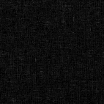 Rücken Kissen Schwarz 160 x 24 x 50 cm Stoff