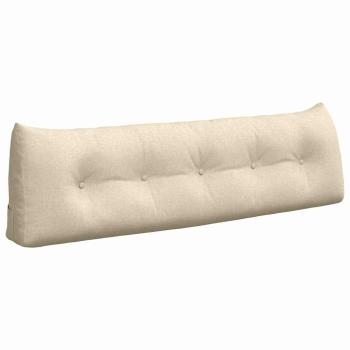 Rücken Kissen Creme 160 x 24 x 50 cm Stoff