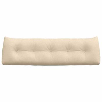 Rücken Kissen Creme 160 x 24 x 50 cm Stoff