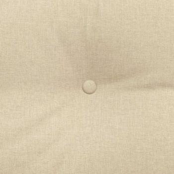 Rücken Kissen Creme 160 x 24 x 50 cm Stoff