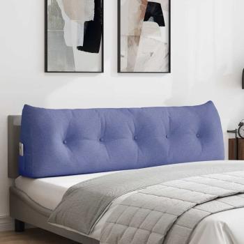 ARDEBO.de - Rücken Kissen Jeans blau 160 x 24 x 50 cm Stoff