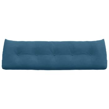Rücken Kissen Blau 160 x 24 x 50 cm Samt