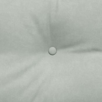 Rücken Kissen Hellgrau 160 x 24 x 50 cm Samt