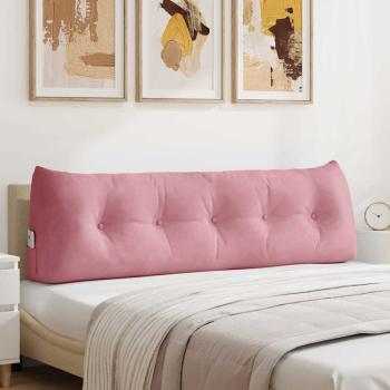 ARDEBO.de - Rücken Kissen Rosa 160 x 24 x 50 cm Samt