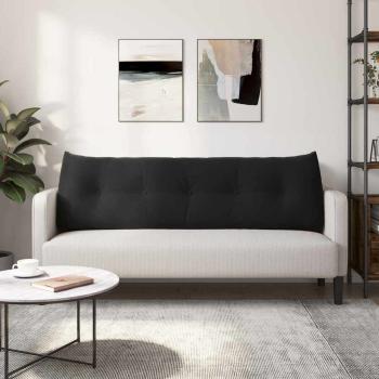 Rücken Kissen Schwarz 160 x 24 x 50 cm Samt