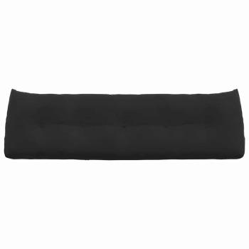 Rücken Kissen Schwarz 160 x 24 x 50 cm Samt