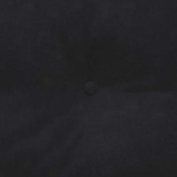 Rücken Kissen Schwarz 160 x 24 x 50 cm Samt