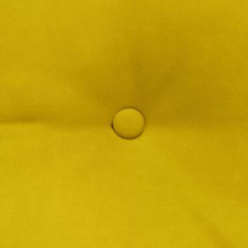 Rücken Kissen Gelb 160 x 24 x 50 cm Samt