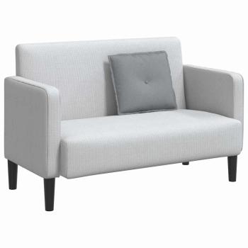 Rücken Kissen Hellgrau 50 x 19 x 45 cm Stoff