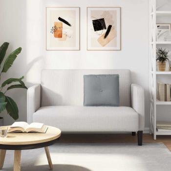 Rücken Kissen Hellgrau 50 x 19 x 45 cm Stoff