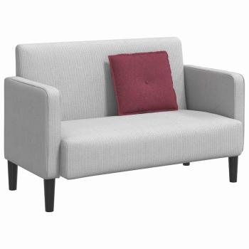 Rücken Kissen Weinrot 50 x 19 x 45 cm Stoff