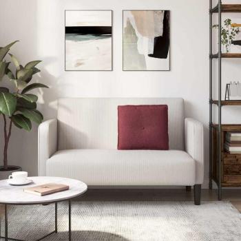 Rücken Kissen Weinrot 50 x 19 x 45 cm Stoff