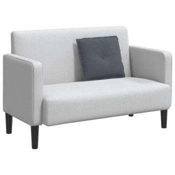 Rücken Kissen Dunkelgrau 50 x 45 cm Cordstoff