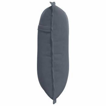 Rücken Kissen Dunkelgrau 50 x 45 cm Cordstoff