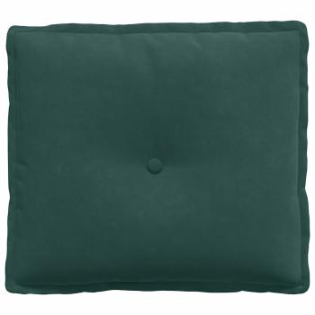 Rücken Kissen Dunkelgrün 50 x 45 cm Cordstoff