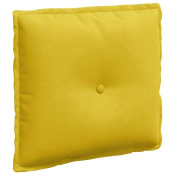 Rücken Kissen Gelb 50 x 45 cm Cordstoff