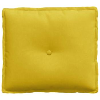 Rücken Kissen Gelb 50 x 45 cm Cordstoff
