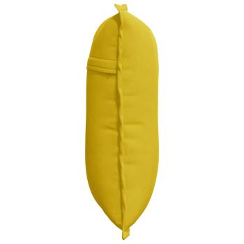Rücken Kissen Gelb 50 x 45 cm Cordstoff