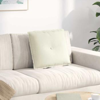 ARDEBO.de - Rücken Kissen Creme 50 x 45 cm Cordstoff