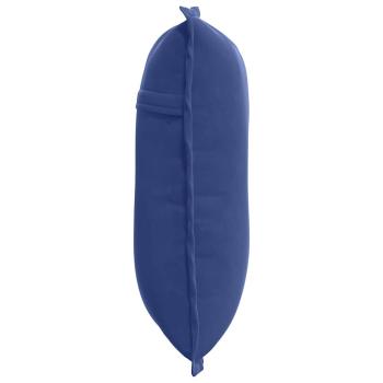 Rücken Kissen Polizeiblau 50 x 45 cm Cordstoff