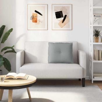 Rücken Kissen Hellgrau 60 x 19 x 50 cm Stoff