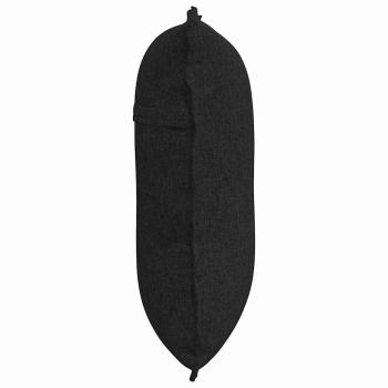 Rücken Kissen Schwarz 60 x 19 x 50 cm Stoff