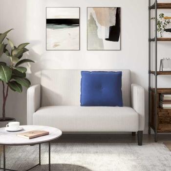 Rücken Kissen Polizeiblau 60 x 50 cm Cordstoff